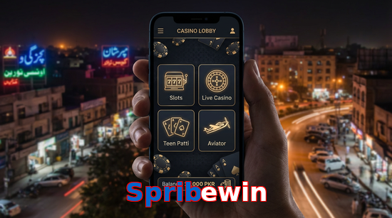 Main screen of Spribewin app page for PK players